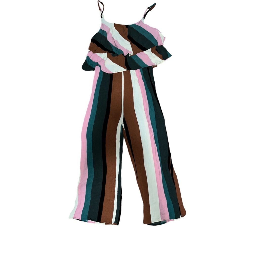 Multicolored striped Romper